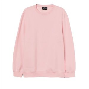 H&M Light Pink Relaxed Fit Sweatshirt